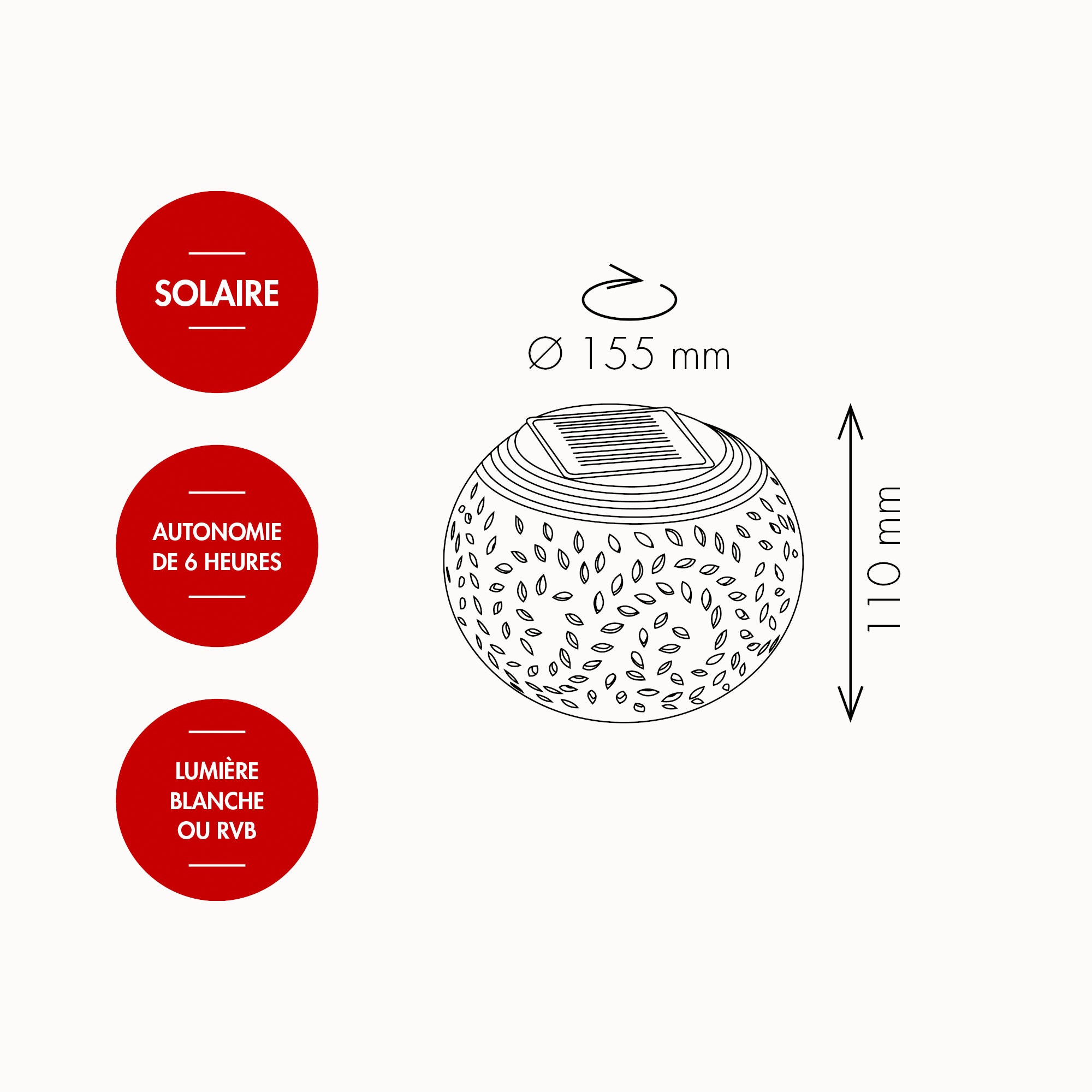 Lampe Gaoling solaire